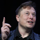 A photo of Tesla CEO and Twitter's new incoming owner Elon Musk speaking at the 2020 Satellite Conference and Exhibition.
